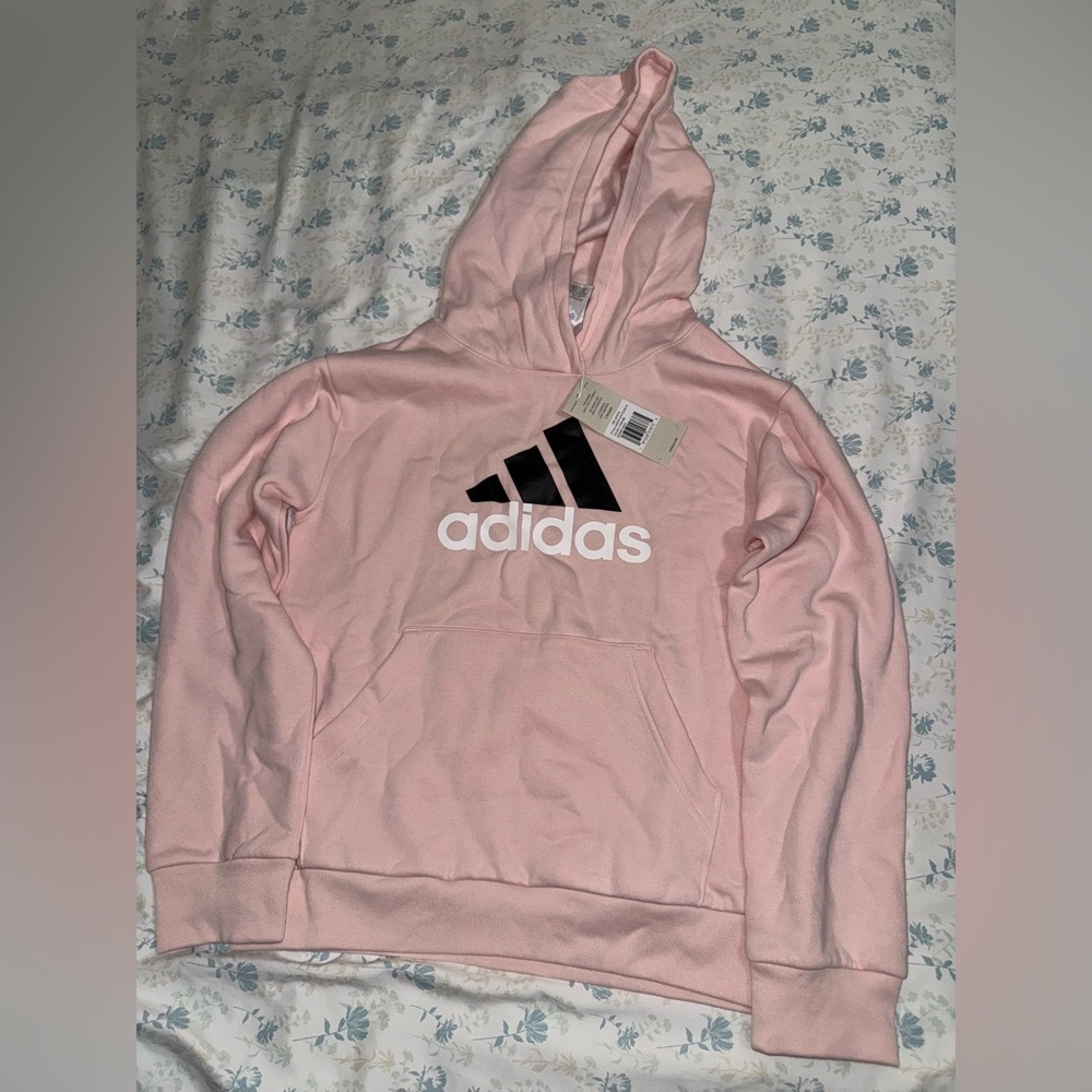 Adidas Girls Essential Graphic Hoodie Sweatshirt
